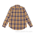 Custom Men's Long Sleeve Woven Shirts in autumn